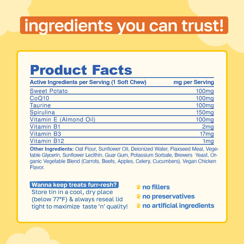 Cognitive Supplement for Dogs | With Vitamin B and Taurine