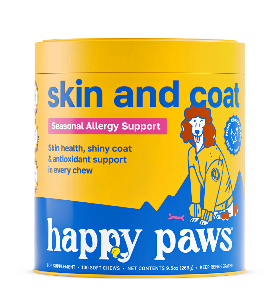happy paws supplement dog skin and coat