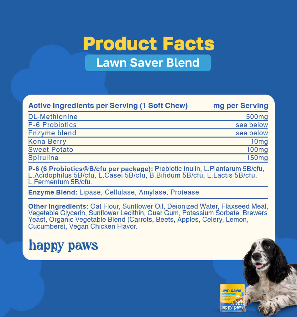 Lawn Saver Dog Supplement | With Enzymes and Probiotics