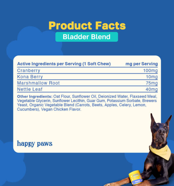 bladder product facts pdp image