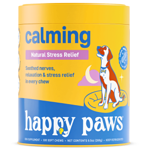 happy paws dog supplement calming