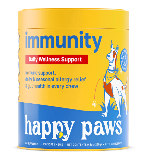 happy paws dog supplement immunity