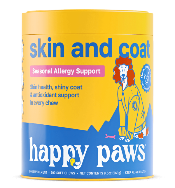 happy paws dog supplement skin and coat