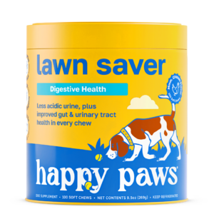 happy paws supplement dog lawn saver