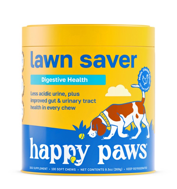 happy paws supplement dog lawn saver