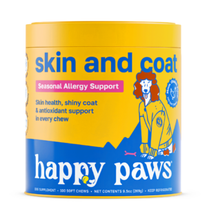 happy paws supplement dog skin and coat