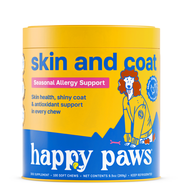 happy paws supplement dog skin and coat